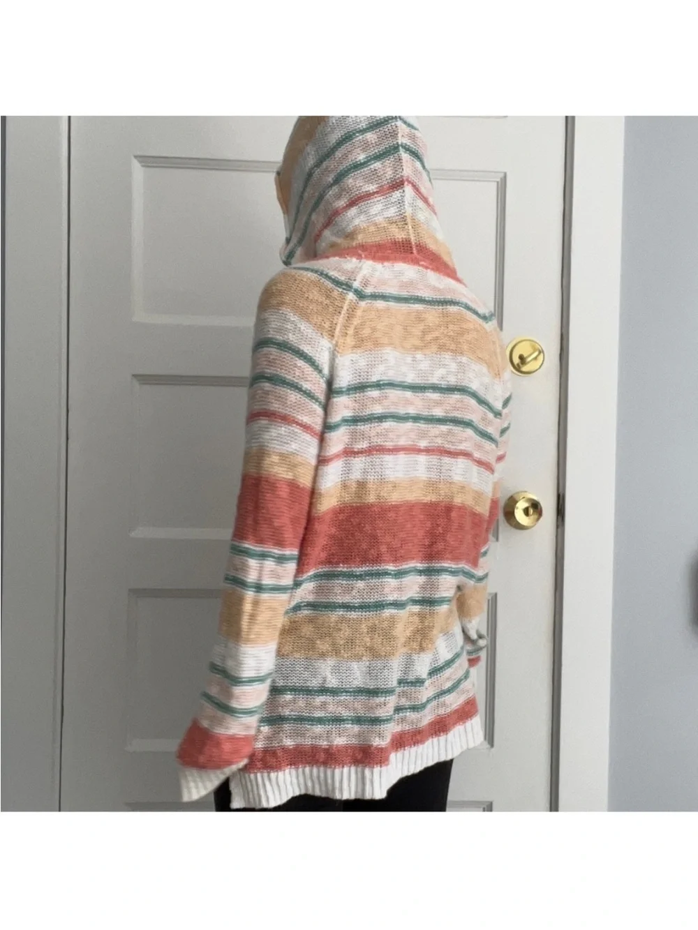 EUC Roxy cotton knit sweater hoodie size S